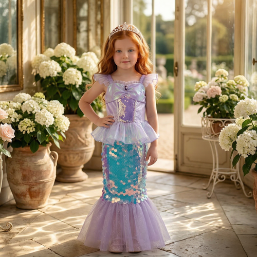 Little Mermaid Shimmering Gown
