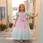 Pink Mint Mermaid Dress shown on a child