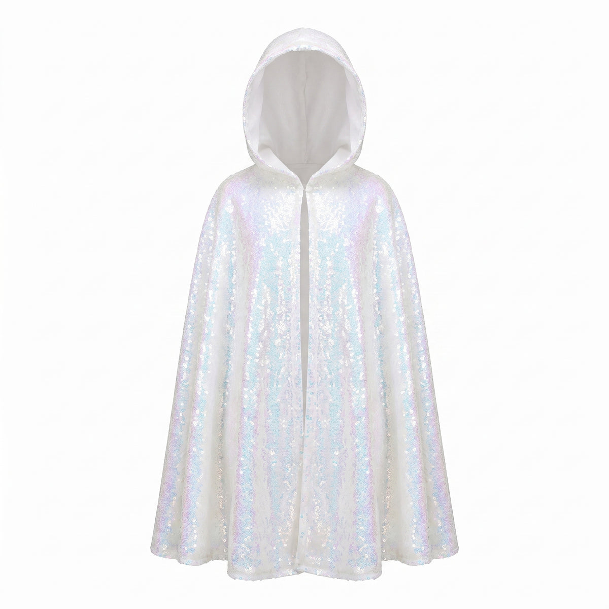 Hooded Sequined Cape