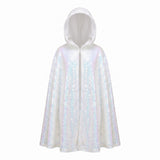 Hooded Sequined Cape