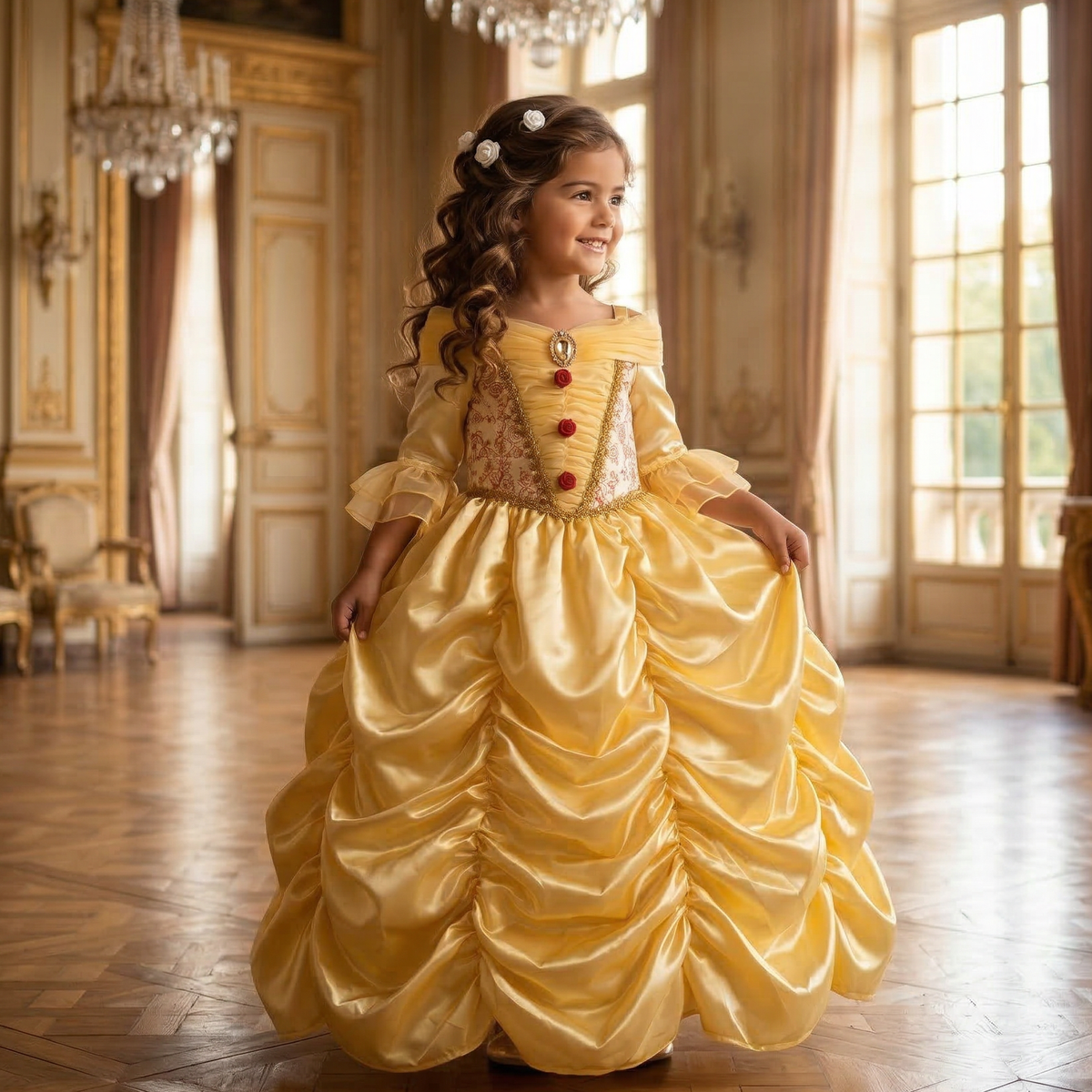 Beauty Enchanted Rose Gown