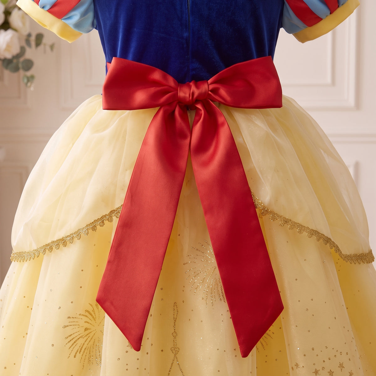 Castle Cape Dress — close up of bow