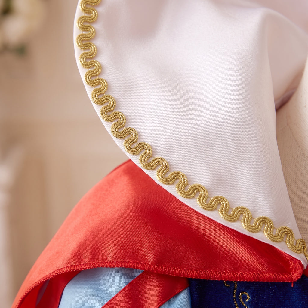 Castle Cape Dress — close up of cape trim