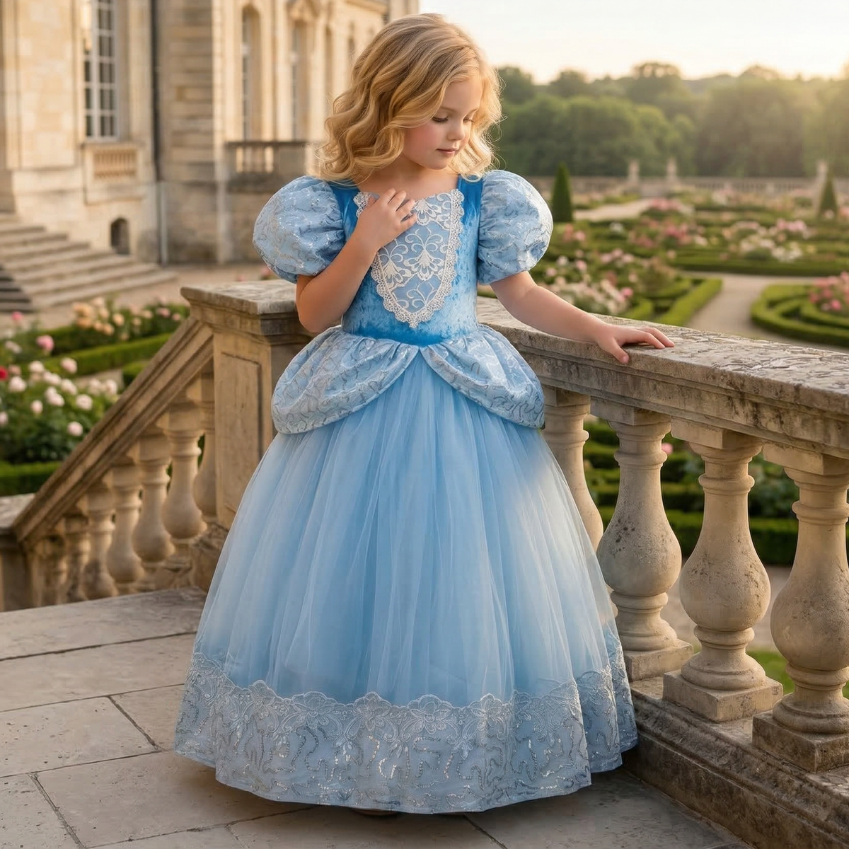 Cinderella Velvet Sequin Gown