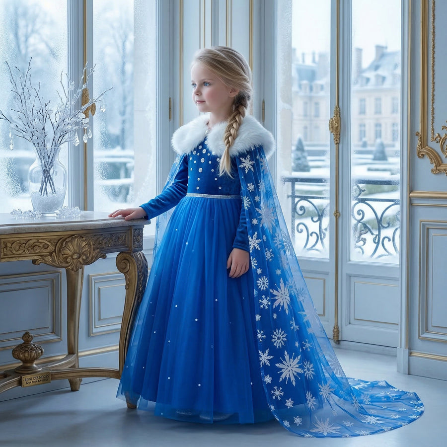 Ice Queen Sapphire Snowflake Gown