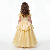Beauty Golden Rose Ball Gown