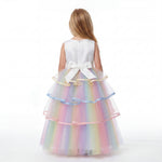 Rainbow Unicorn Ribbon Gown