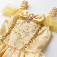 Beauty Golden Rose Ball Gown