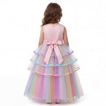 Pink Rainbow Unicorn Ribbon Gown