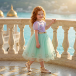 Little Mermaid Seafoam Princess Gown