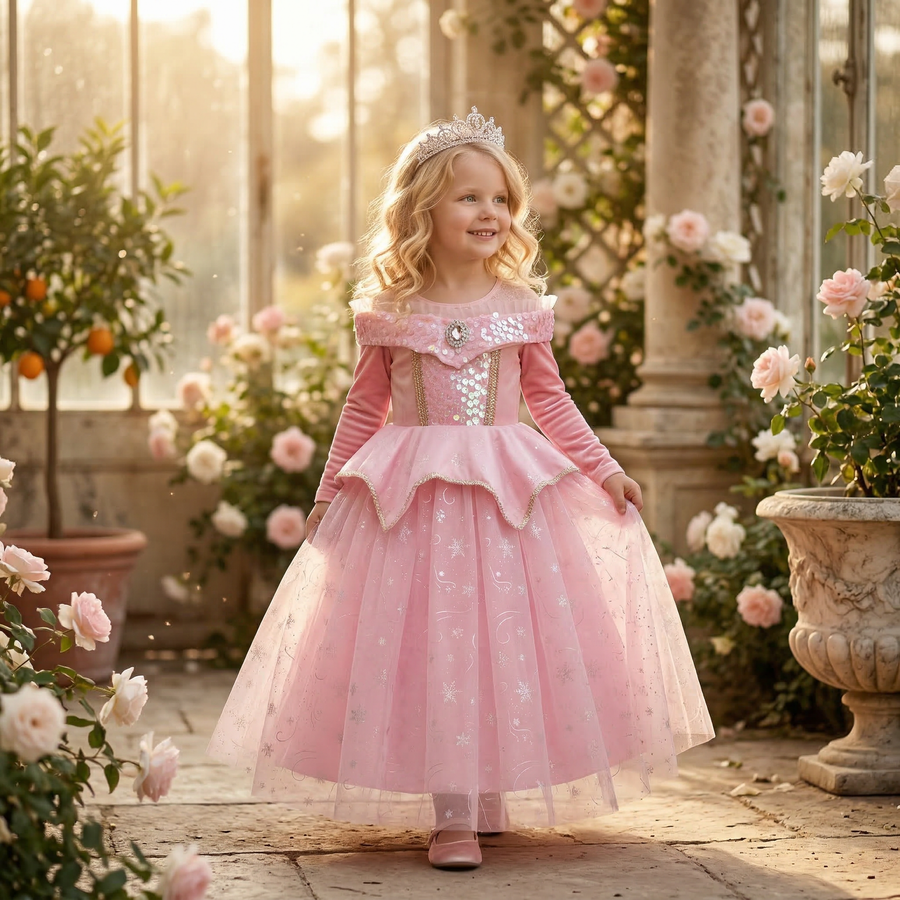 Sleeping Beauty Rose Kingdom Gown