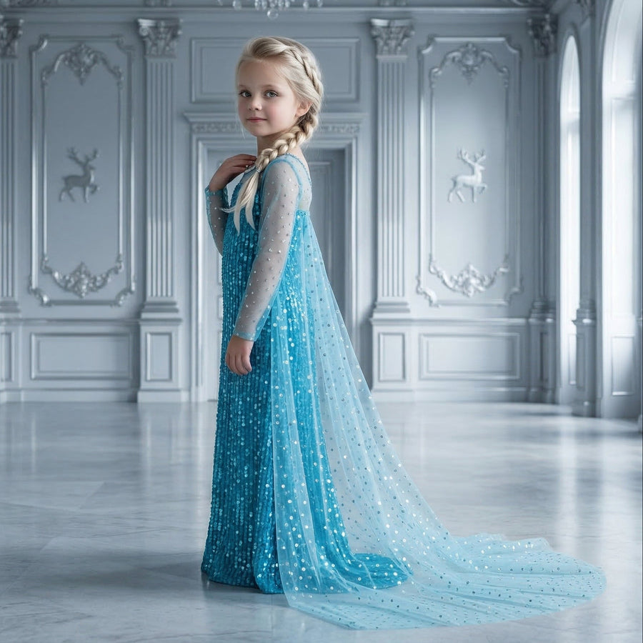 Ice Queen Frozen Sequins Gown