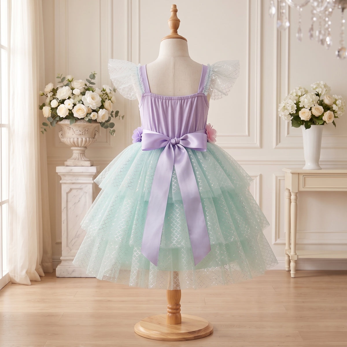Back view of Mermaid Tutu Dress