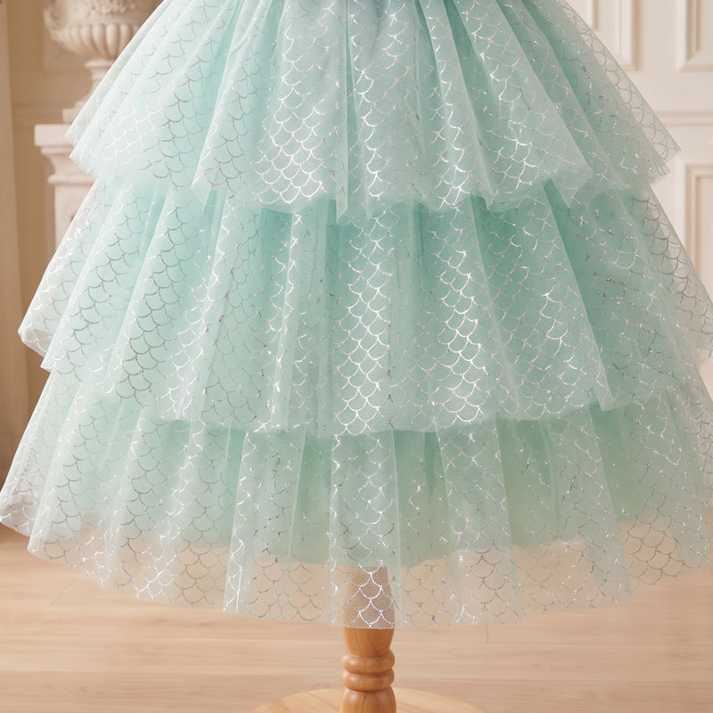 Mermaid Tutu Dress — tutu tulle close-up