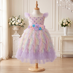Front view of Pastel Mermaid Princess Gown on a mannequin