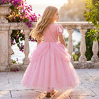 Back view of Pink Mermaid Gown