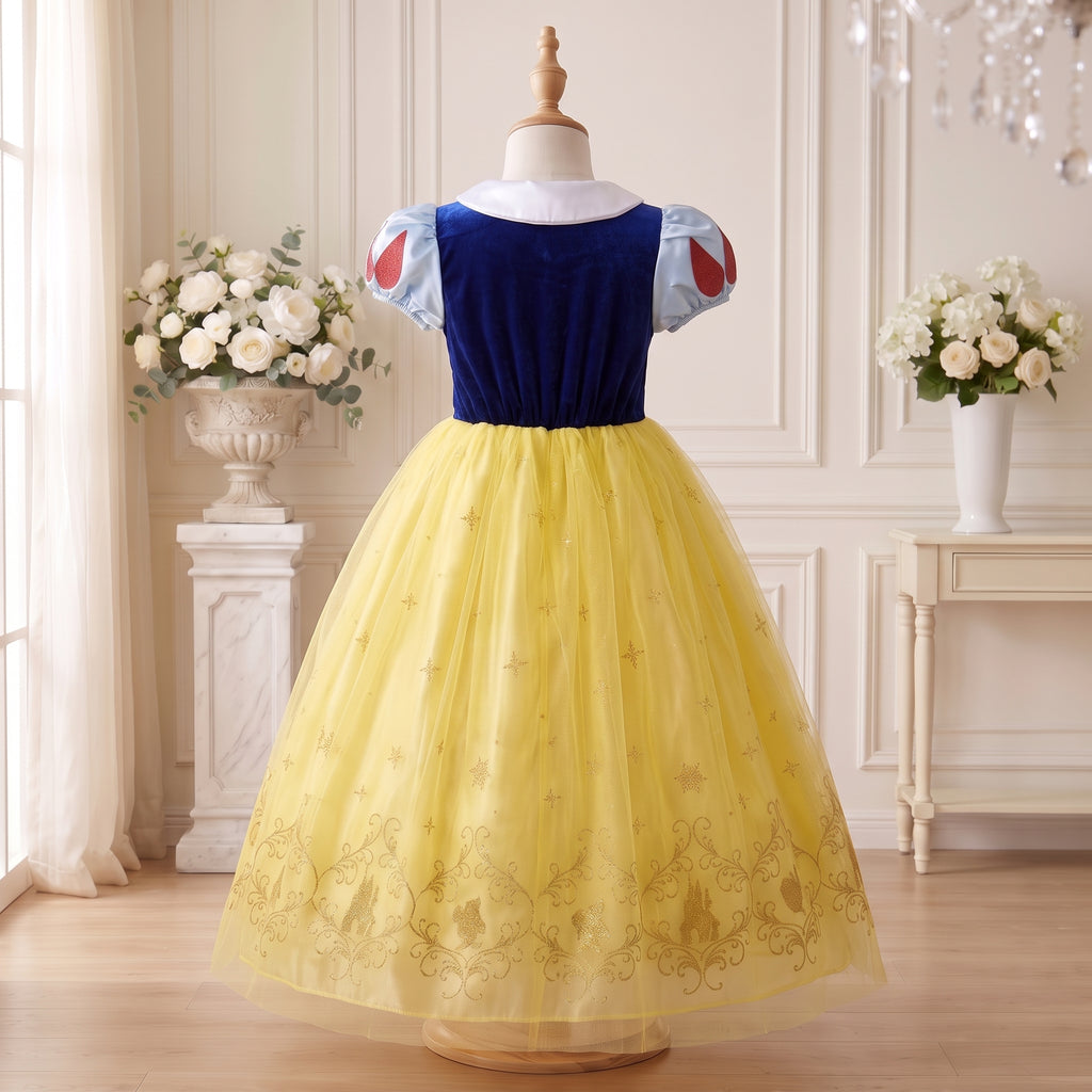 Snow White Glitter Dress — back display without cape