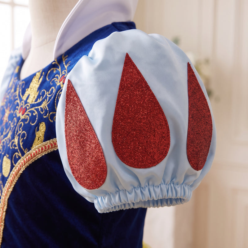 Snow White Glitter Dress — close up of sleeve